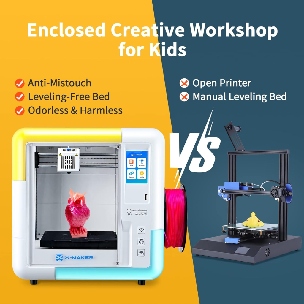 Enclosed creative workshop for kids